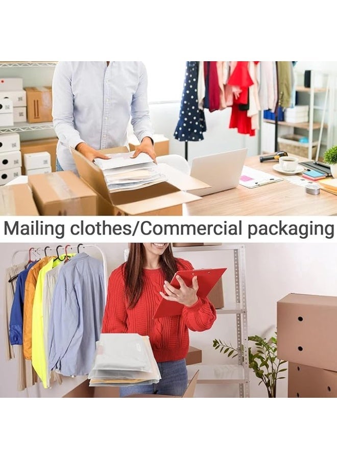 اكياس تغليف الملابس للشحن من ال ام دبليو ان اف يو، 25 قطعة من اكياس بلاستيكية بسحاب بلوري للملابس، اكياس بسحاب قابلة لاعادة الاغلاق للتي شيرت والقمصان والمستندات مع فتحات تهوية 28 × 35 سم - Image 4
