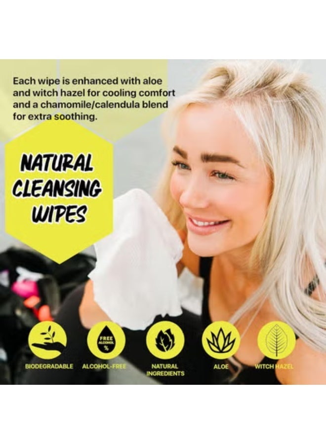 Klean Freak Body Cleansing Wipes - Original Biodegradable Natural Disposable Wipes, Individually Wrapped for the Gym, Workout, Hiking, Travel, and Sport, Citrus 12-Count. - Image 3