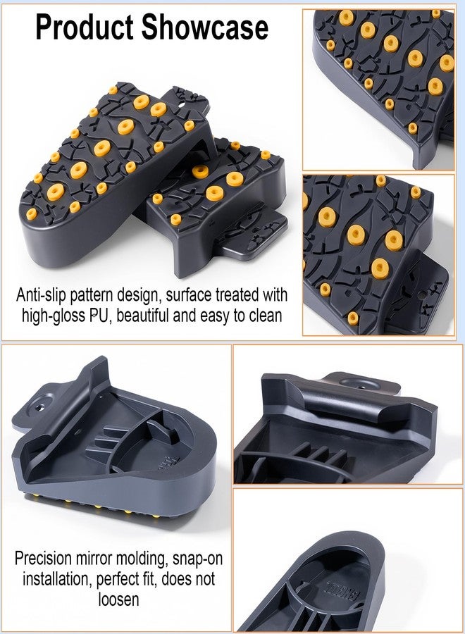 CNCLOL CNC SPD-SL Cleat Covers, Road Bike & Cycling Shoe Non-Slip Rubber Protector Compatible with Shimano SM-SH10/SM-SH11/SM-SH12/SM-SH45, Yellow - Image 3