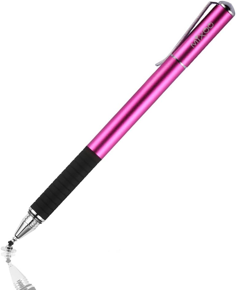 Mixoo Stylus Pen for Touchscreen, 2-in-1 Disc and Fiber Tip Sensitivity and Precision, Stylus for iPad, iPhone Tablet Phone Chromebook All Touch Screens Devices - Image 1