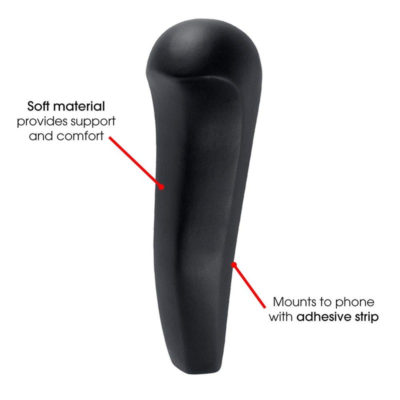 Power Gear Telephone Shoulder Rest, Hands Free Phone Conversations, Designed for Comfort, Strong Adhesive, Ergonomic Design, Black, 27636 - Image 2