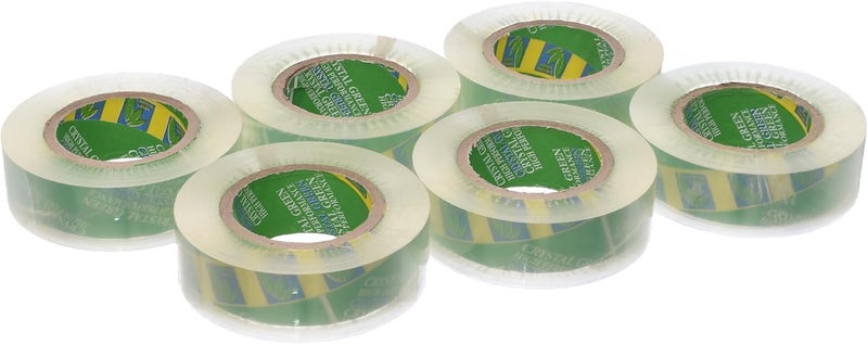 500 Yard 4.2cm) Wide Tape 6 Rolls Crystal Green Heavy Duty Packing Tape for Sealing Parcel Boxes Office Home School Use Strong Adhesive Tape Super Secure Sticky Seal Roll - Clear 500Y - Image 4