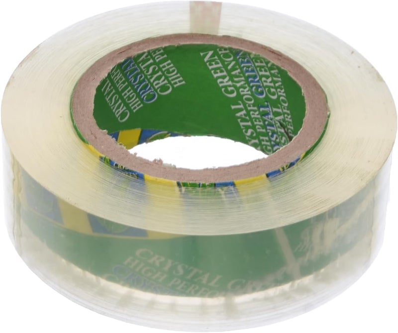 500 Yard 4.2cm) Wide Tape 6 Rolls Crystal Green Heavy Duty Packing Tape for Sealing Parcel Boxes Office Home School Use Strong Adhesive Tape Super Secure Sticky Seal Roll - Clear 500Y - Image 1