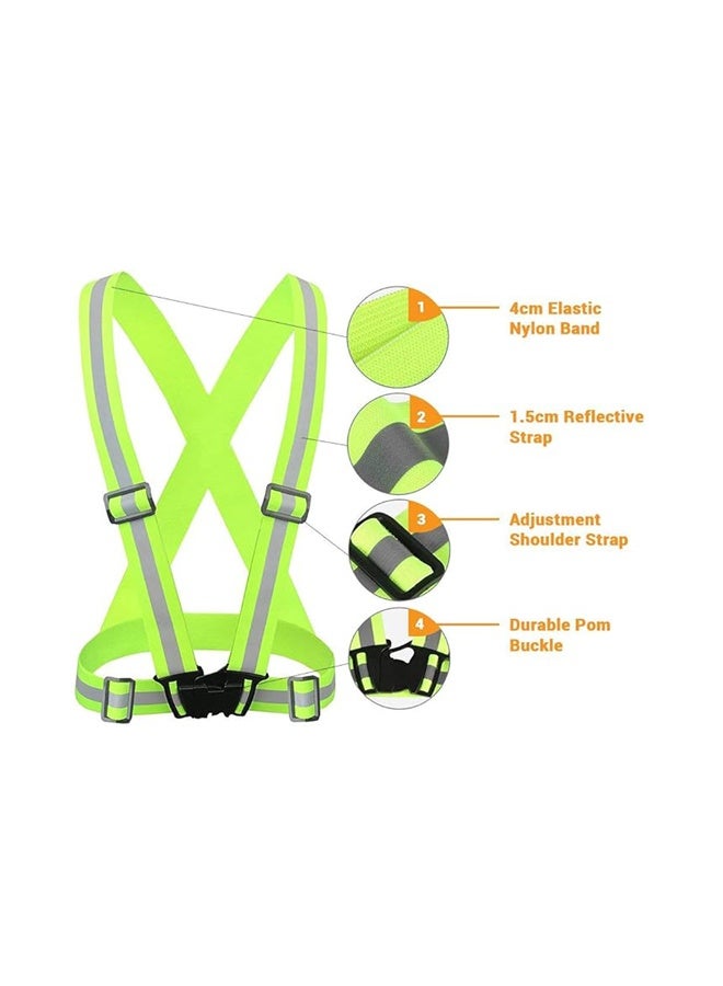 Reflective Vest Running Gear 2Pack, High Visibility Adjustable Safety Ves for Night Cycling,Hiking, Jogging,Dog Walking, Adjustable for Men Women Kids - Image 2