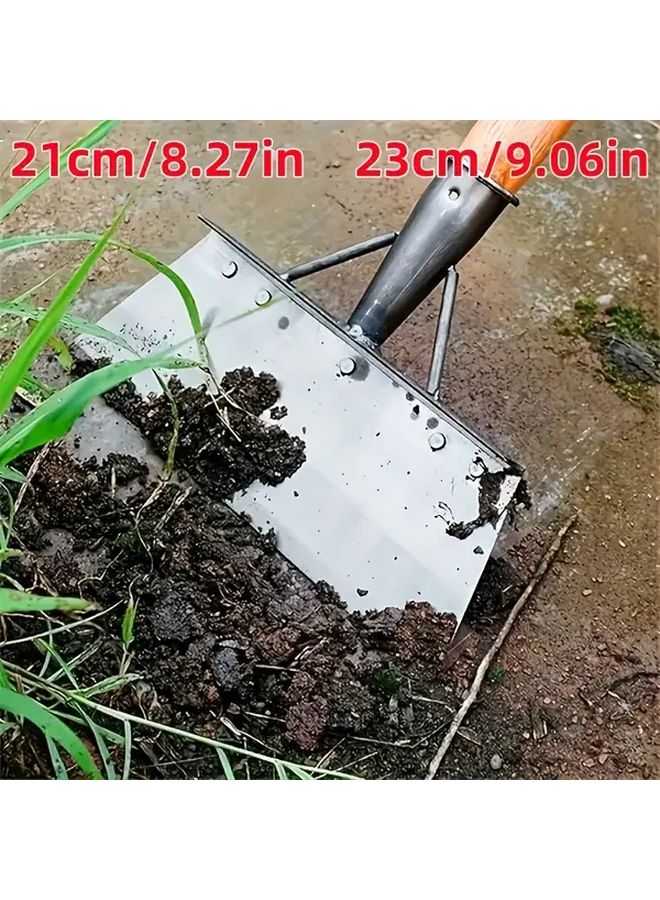 Heavy Duty Stainless Steel Garden Spade Wide Blade 23cm Digging Snow Shoveling Landscaping - Image 2