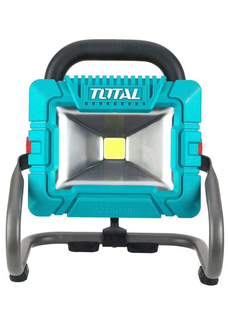 TOTAL Super Total Cordless Portable LED Lamp - 1800 Lumens Brightness, 20V Rechargeable Battery & Charger Included - Versatile Outdoor & Indoor Lighting Solution - TWLI20258  - Image 3