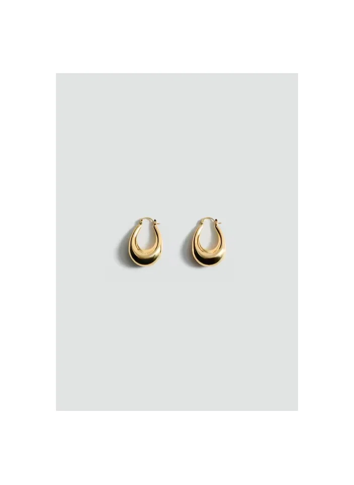 مانجو Oval Hoop Earrings