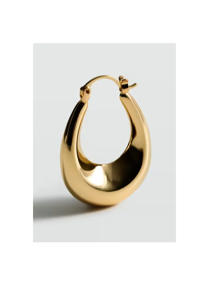 مانجو Oval Hoop Earrings