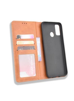 Zaboon Case For Huawei Honor 9X Lite Magnetic Buckle Retro Crazy Horse Texture Horizontal Flip Leather Case , with Holder & Card Slots & Photo Frame  - Image 4