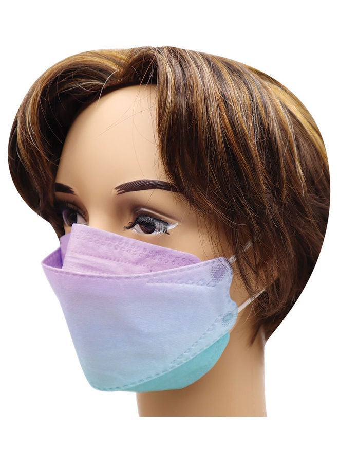 NIBEMINENT 10-Pieces N95 Face Mask For Adults Gradient Color Purple - Image 2