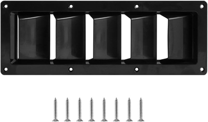 Multi Purpose Ventilation Grille ABS Marine Grade Vent Systems Louvered Boat Air Vent Cover for Trailers Outdoor Use ABS Ventilation Grille - Image 1