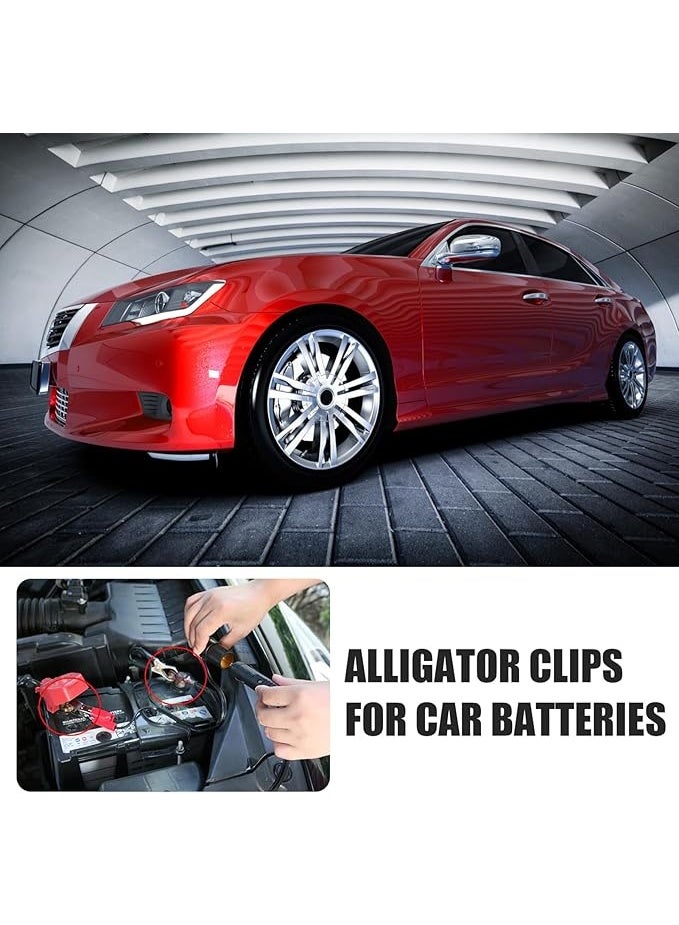 Car Battery Alligator Clips to Cigarette Lighter Socket - 12V/24V Power Converter - Heavy Duty Insulated Battery Clamp Extension for Camping, Cars, and Boats. - Image 2