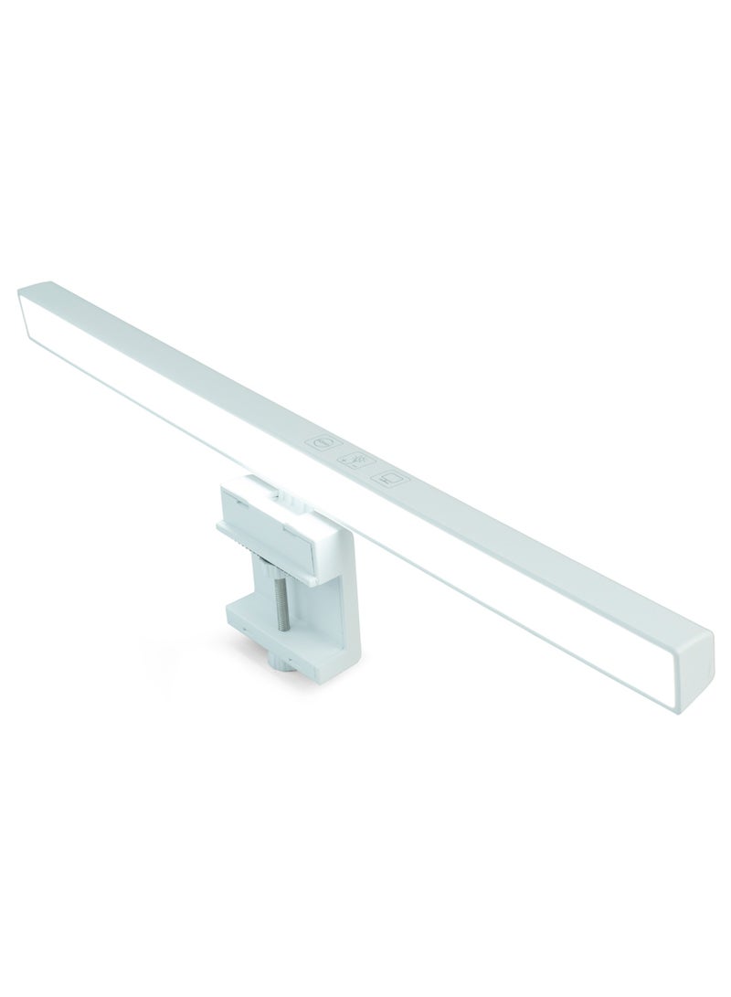 LED Computer Monitor Light Bar – Adjustable Brightness & Temperature, Anti-Glare Screen Lighting with Blue Light Filter for Eye Care, Long Hours Use (Compatible with All Monitors & Laptops)  (White, 33cm)  - Image 1