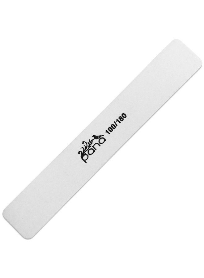 Pana 10Pcs Pana Jumbo Doublesided Emery Nail File For Manicure Pedicure Natural And Acrylic Nails White (Grit 100180) - Image 1