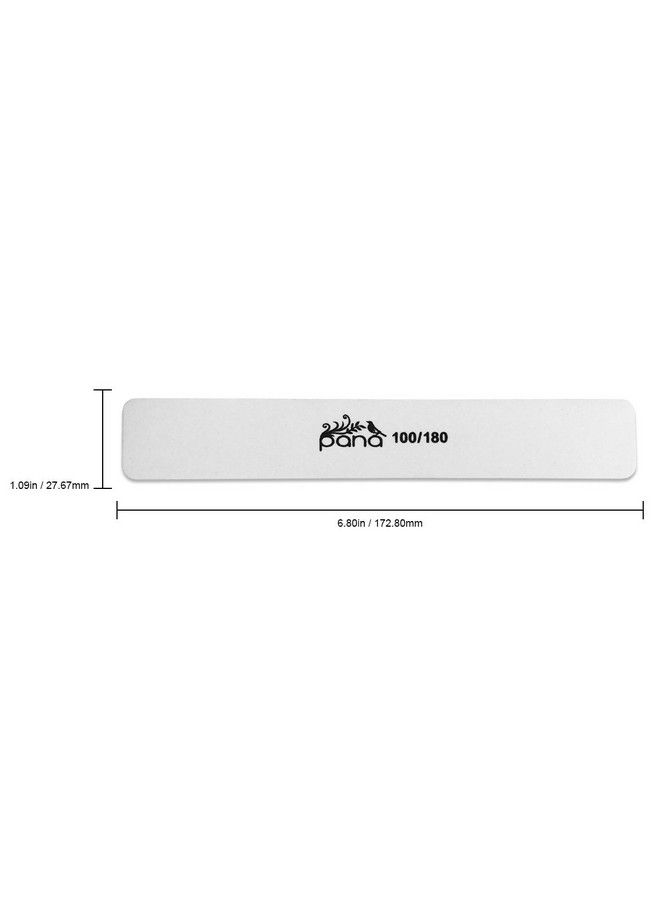 Pana 10Pcs Pana Jumbo Doublesided Emery Nail File For Manicure Pedicure Natural And Acrylic Nails White (Grit 100180) - Image 3