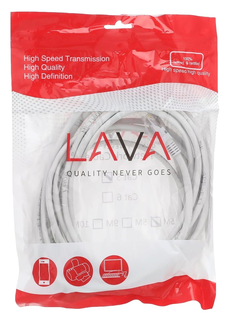 Lava CABLE NETWORK LAN LAVA 40 METERS CAT5 FOR ROUTERS , ACCESS POINTS , PLAYSTATION , SMART TV AND ANY DEVIES HAS LAN PORT RJ45  - Image 4
