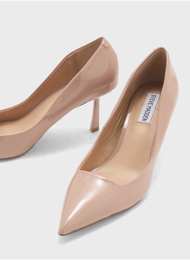STEVE MADDEN Brynnn Pointed Toe Mid Heel  Pumps  - Image 4