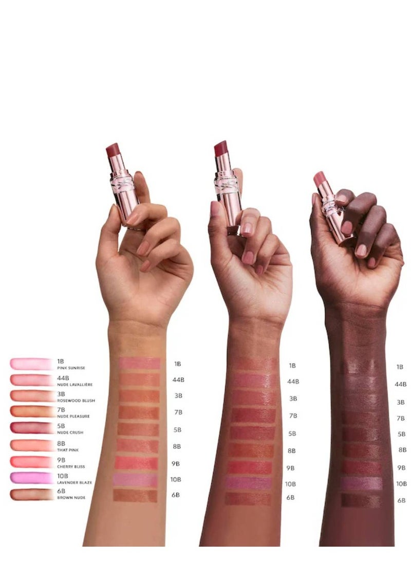 YVES SAINT LAURENT Candy Glow Sheer-Shine Colour & Care Lip Balm 3.1g -8B That Pink - Image 3