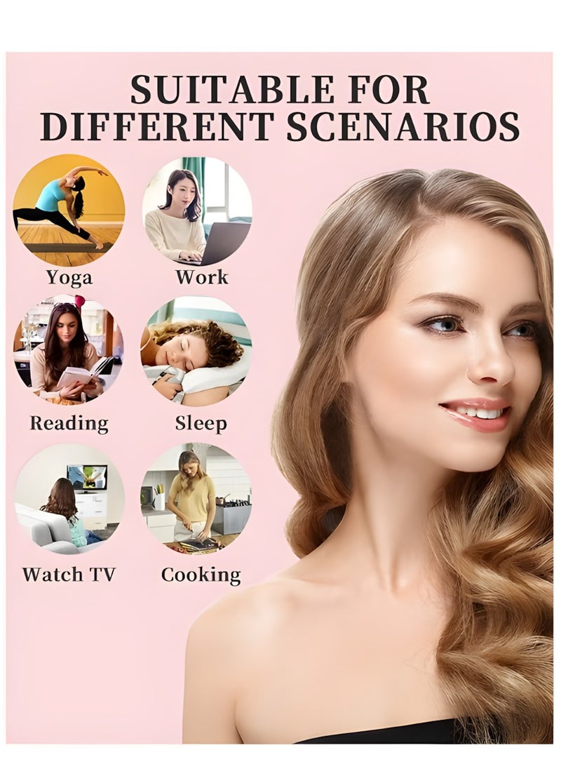 Vergali - 4 Pcs New Satin Heatless Hair Curler, Hair Rollers for Heatless Curls with Hair Caps, Soft Curling Rod Headband for Long Hair, Curling Set for Sleep in Overnight (Brown) - Image 1