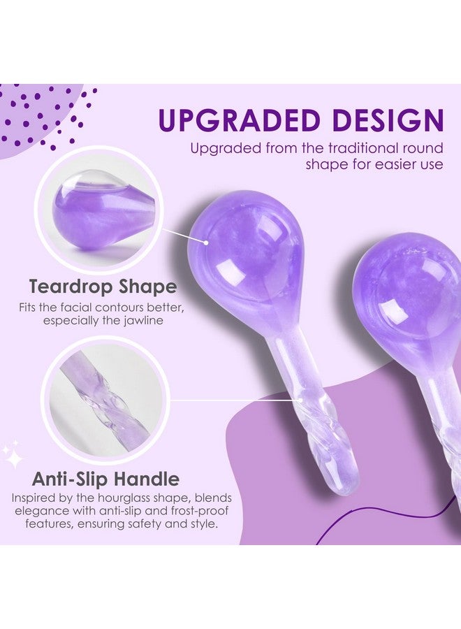 Lazzybeauty Facial Ice Globes, Ice Globe for Face Eye Neck, Skin Care Tool to Reduce Eye Puffy Face Redness Anti-aging, Cooling Ball Cryotherapy Beauty Kit - Image 3