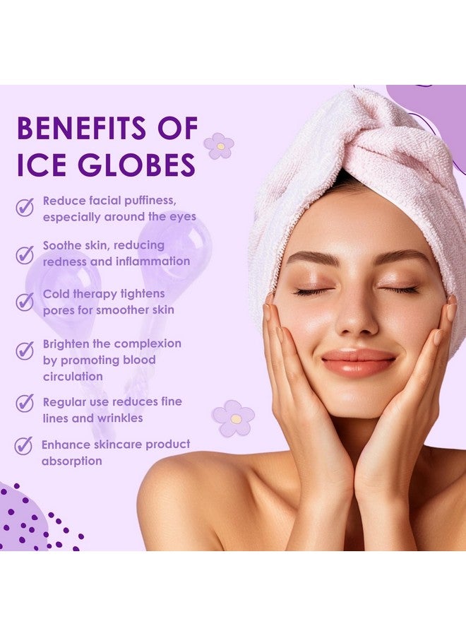Lazzybeauty Facial Ice Globes, Ice Globe for Face Eye Neck, Skin Care Tool to Reduce Eye Puffy Face Redness Anti-aging, Cooling Ball Cryotherapy Beauty Kit - Image 4