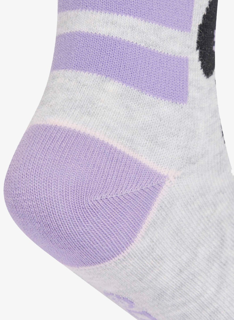 Adidas Kids 3 Pack Tie-Dye Mid Socks - Image 4
