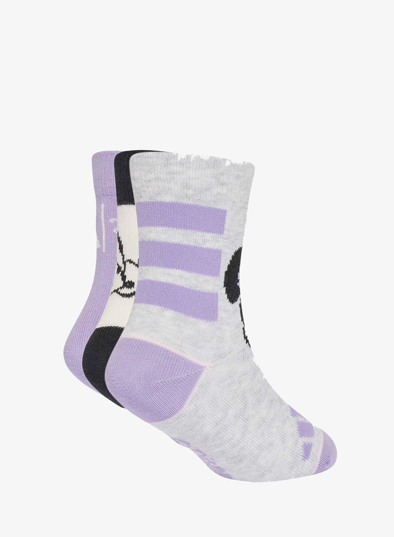 Adidas Kids 3 Pack Tie-Dye Mid Socks - Image 2