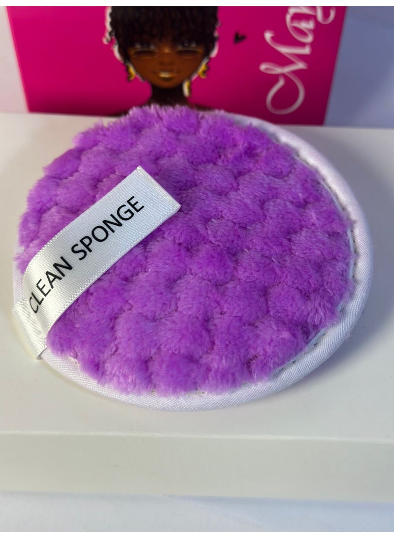 New Material Reusable Makeup Remover Pads Terry Cotton Washable Reusable Makeup Remover Pad 1PC may vary color - Image 4