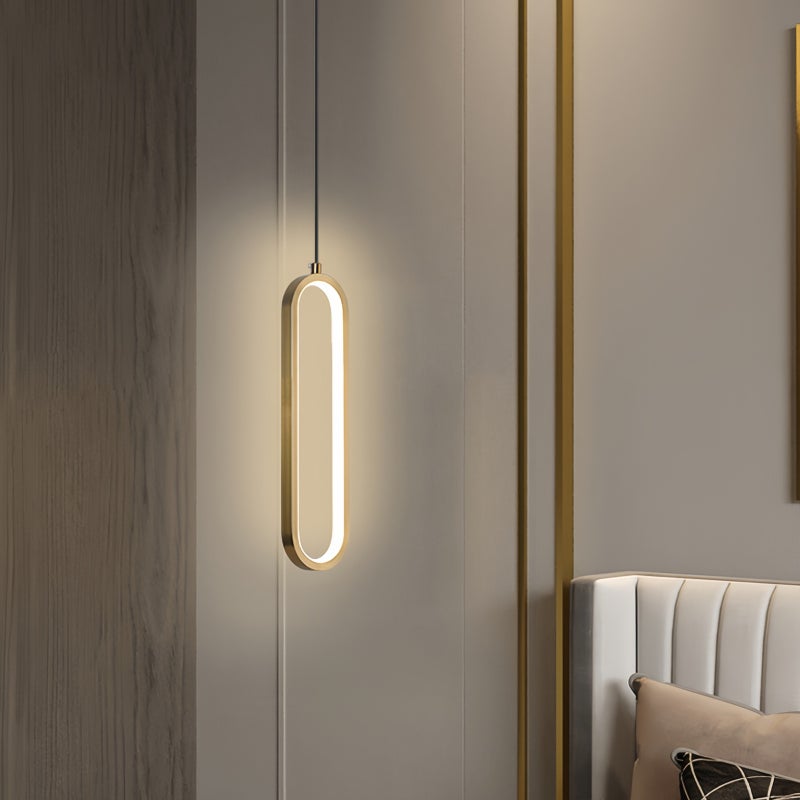 ون لايت الثورية الخطية الذهبية الحديثة - ضوء LED ثلاثي الألوان لغرفة النوم وغرفة المعيشة - Image 4
