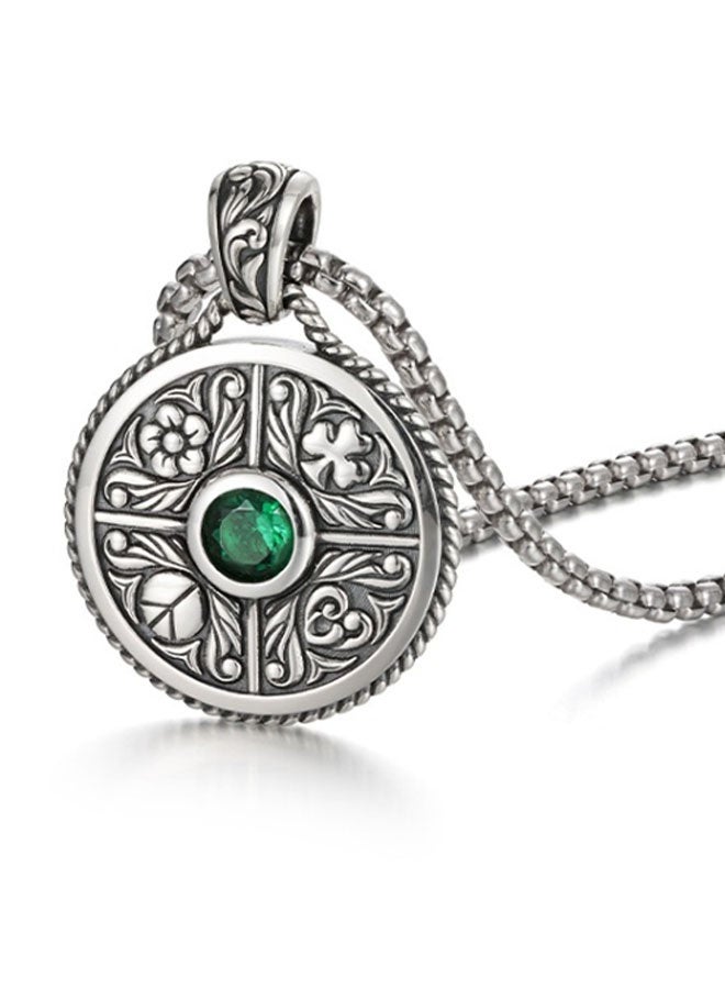 Neutral Jewelry pendant personality hundreds of trendy hip-hop street retro European and American trendy men and women car keychain accessories personality pendant (retro silver) - Image 3