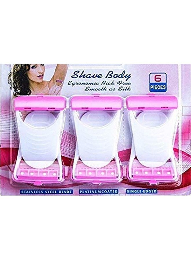 Seaspirit Max Women'S Disposable Body Shaving Razor (Pink) Pack Of 6 - Image 2