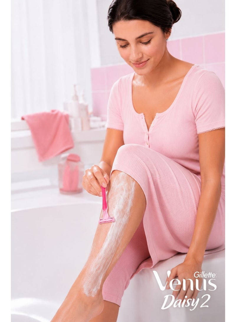 Gillette Venus Daisy 2 Disposable Women’s Razor – 5 Pieces - Image 3