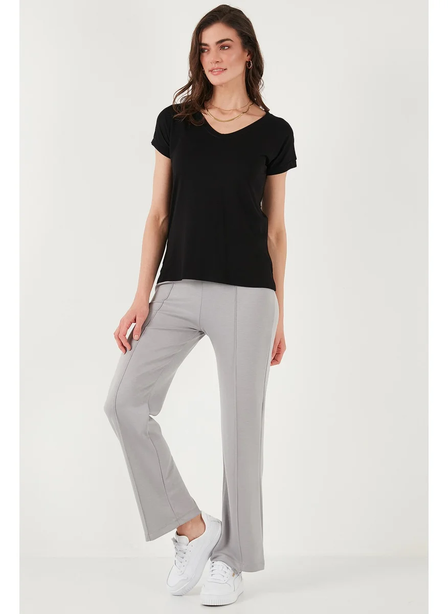 Lela V Neck Relaxed Cut Slit Blouse Women's BLOUSE 5862000