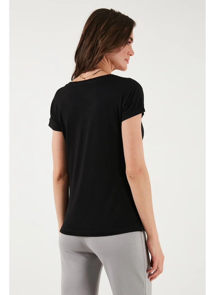 Lela V Neck Relaxed Cut Slit Blouse Women's BLOUSE 5862000