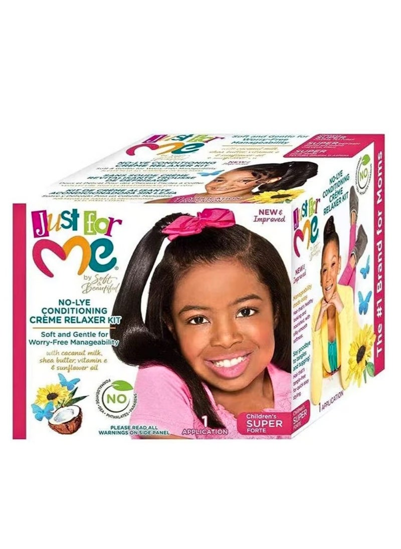 Just for Me No-Lye Conditioning Cream Relaxer Kit 
