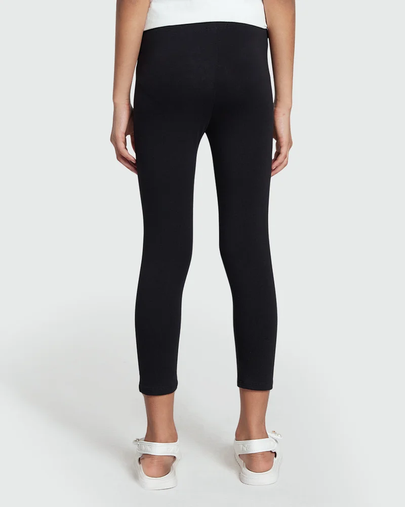 Ovs Black Beauty Cropped Leggings  Essential