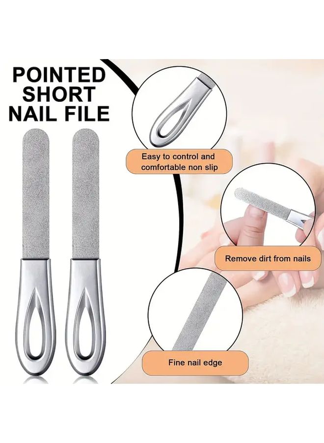 Silver Double Sided Stainless Steel Nail Clipper For Thick Cuticles - Image 4