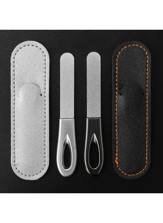 Silver Double Sided Stainless Steel Nail Clipper For Thick Cuticles - Image 3