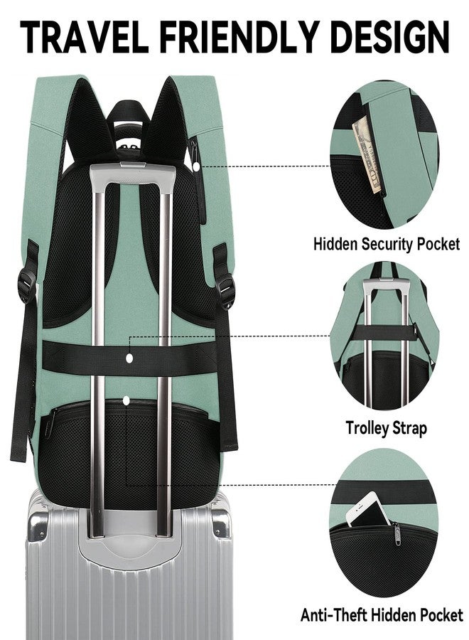 MATEIN Laptop Backpack for Women, Expandable 15.6 inch with USB Charging Port, Anti Theft Travel School Backpack, Water Resistant College Bookbag for Computer Bag Gifts for Men Women, Cyan - Image 5