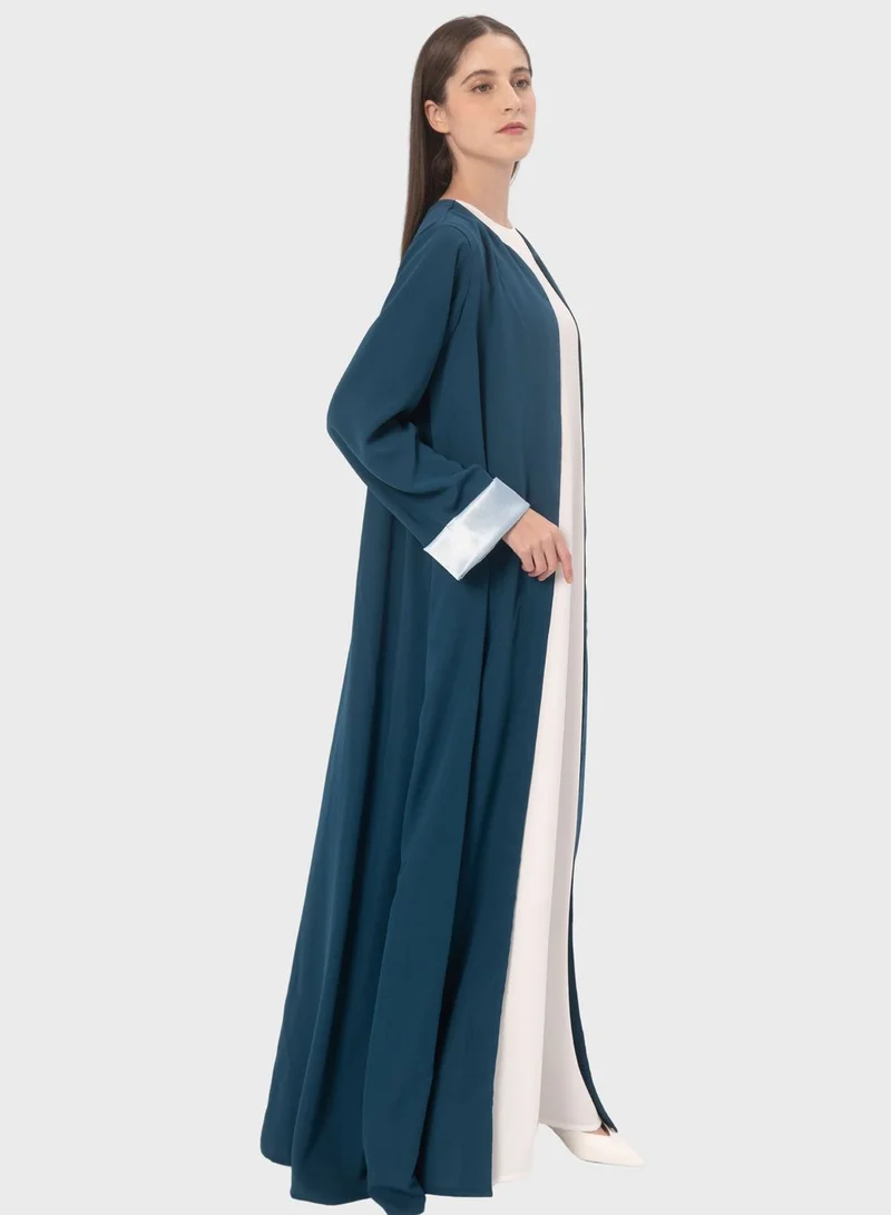 Demure Color Block Abaya