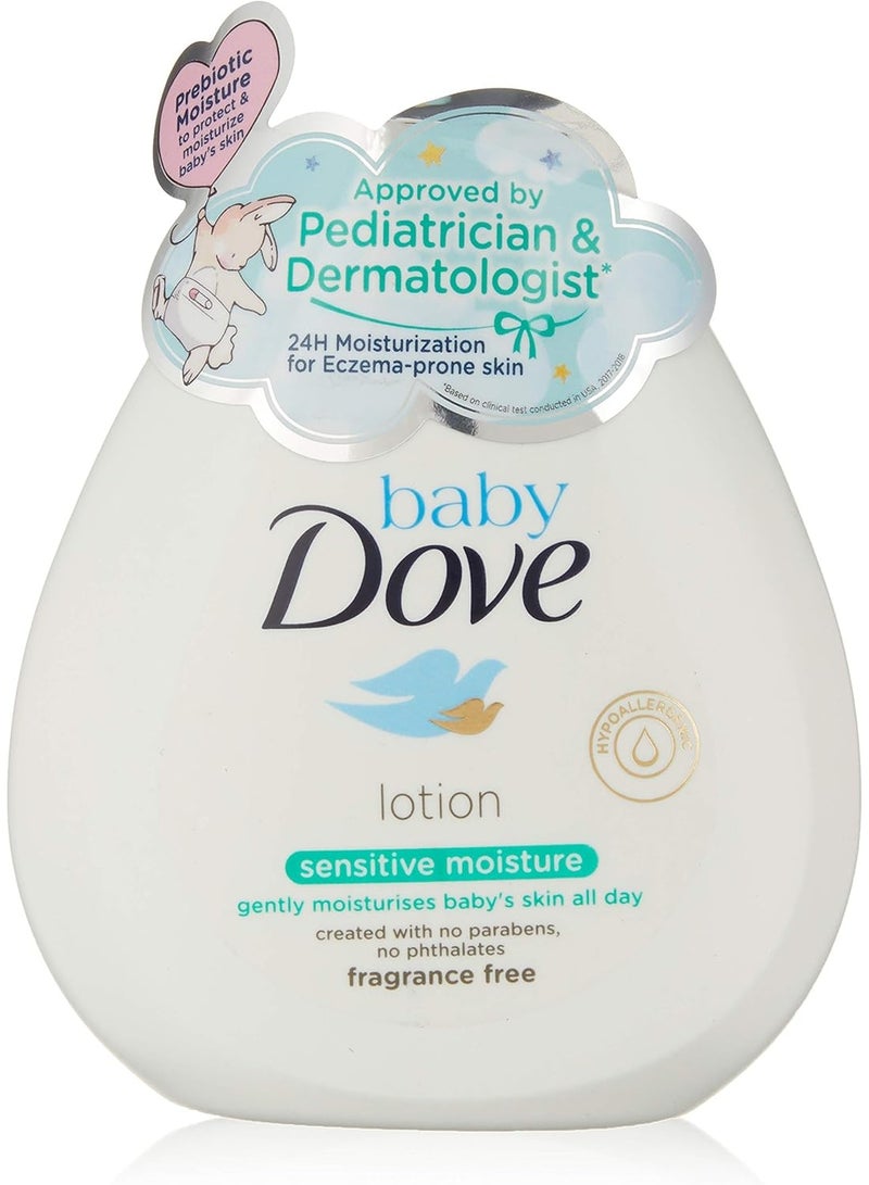 Dove Baby Dove Sensitive Moisture Fragrance Free Lotion, 200 ml - Image 2