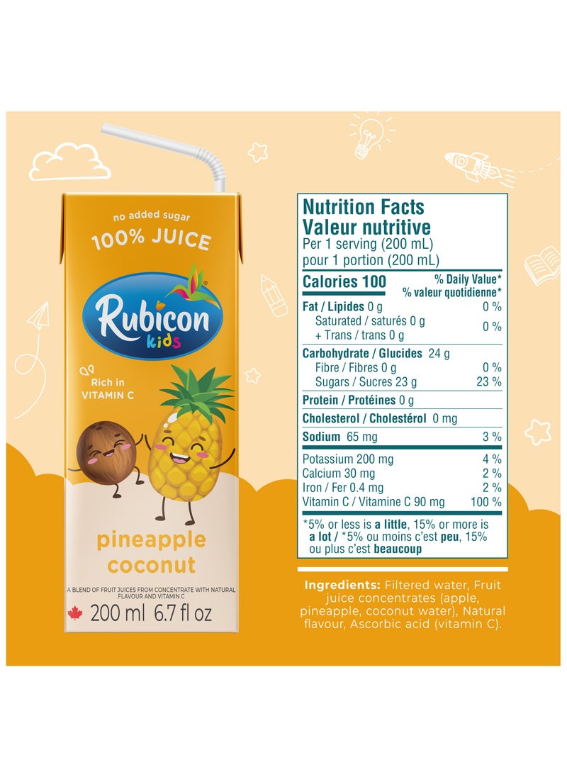 Rubicon Kids Pineapple Coconut Juice Pack  - Image 2