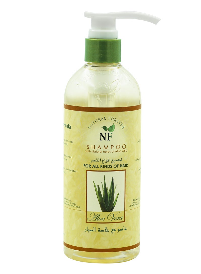 Natural Forever Aloe-Vera Shampoo for All Kind of Hair, 500ml - Image 1