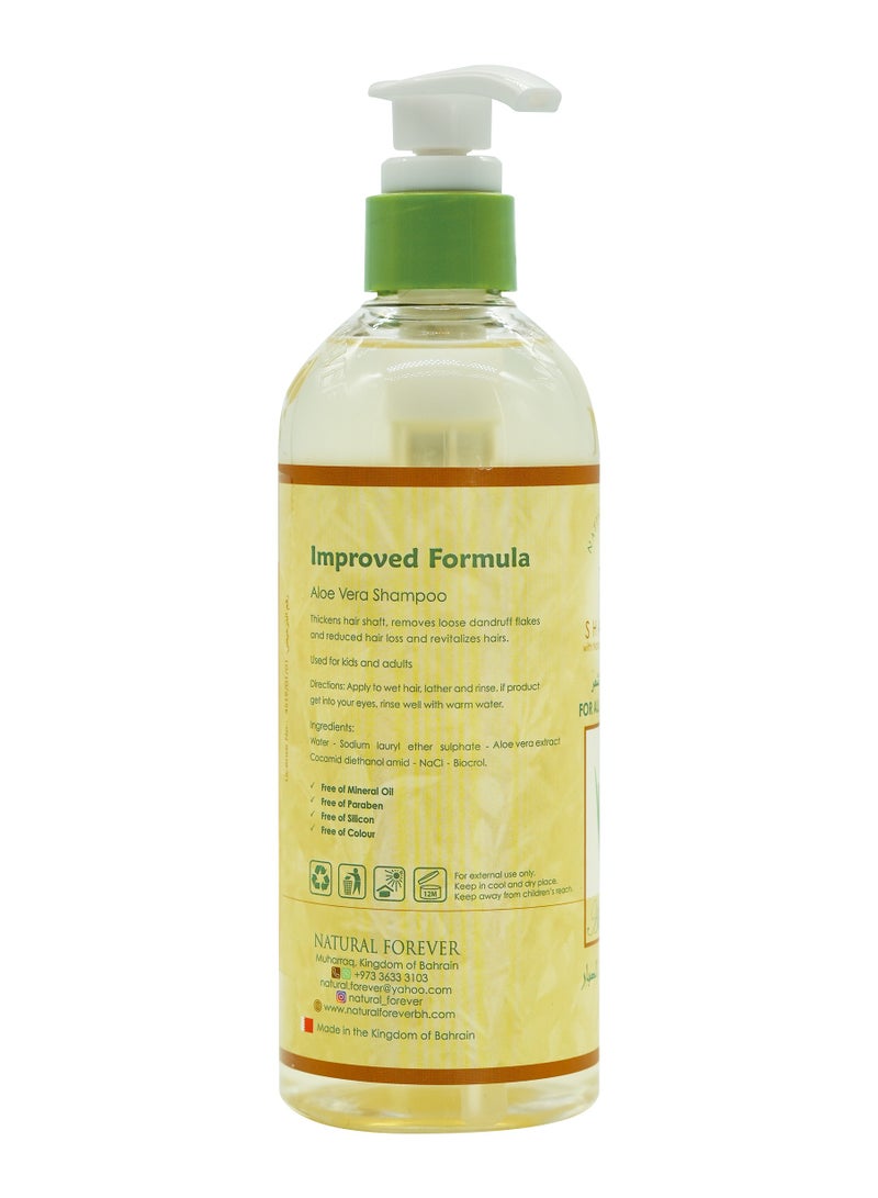 Natural Forever Aloe-Vera Shampoo for All Kind of Hair, 500ml - Image 2