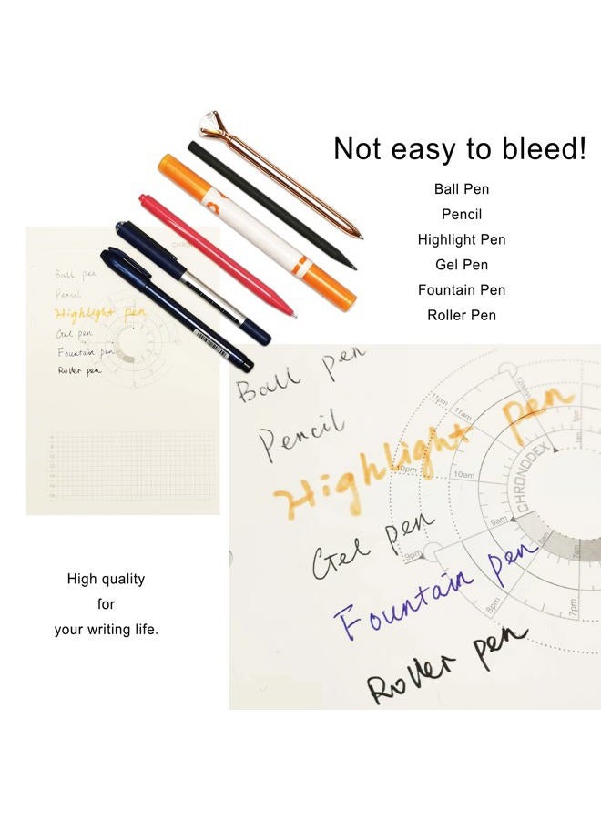 Zelten Loose Leaf Punched Paper Refills Paper for 6 Hole Binder Personal Organizer Diary Notebook Refillable Planner (Dotted,A7/6 Hole) - Image 4