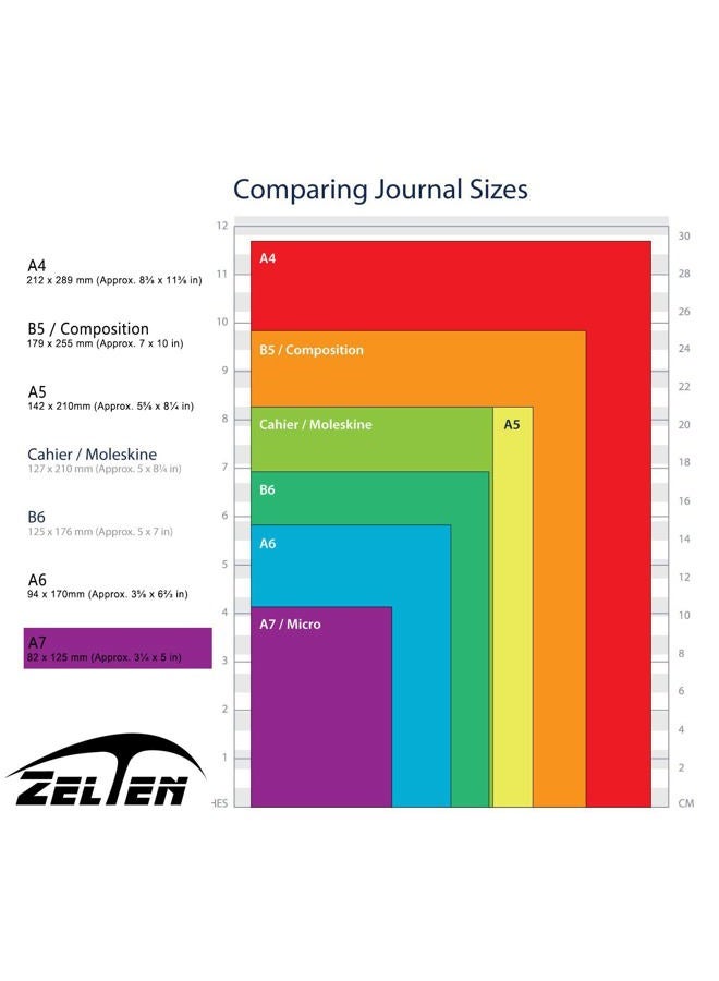 Zelten Loose Leaf Punched Paper Refills Paper for 6 Hole Binder Personal Organizer Diary Notebook Refillable Planner (Dotted,A7/6 Hole) - Image 3