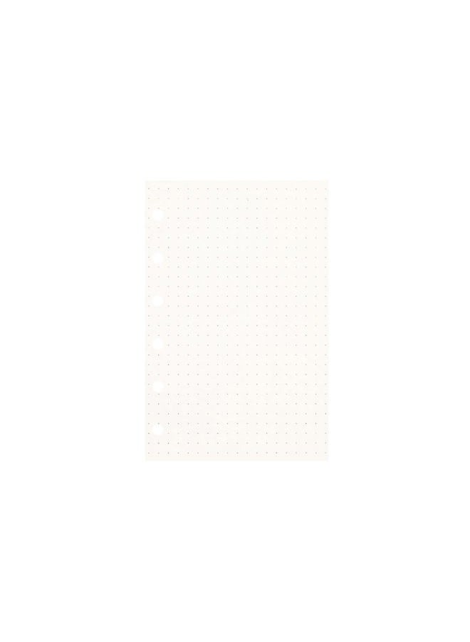 Zelten Loose Leaf Punched Paper Refills Paper for 6 Hole Binder Personal Organizer Diary Notebook Refillable Planner (Dotted,A7/6 Hole) - Image 2