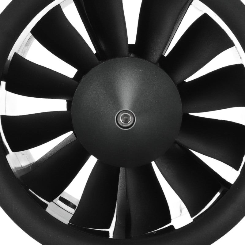 80mm Ducted Fan Kit 12 Blade Propeller High Performance RC Fan - Stable Aerodynamic Design Durable Plastic Aluminum Alloy Propeller for RC Airplane Model - Image 3