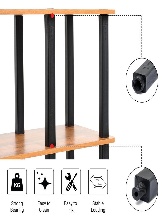 Livzing Turn N Tube PVC Thread Type Big Legs-PVC Legs for Coffee Table-Bedside Table-Wooden Boards-Replacement Support Leg-Furniture Cabinet Legs-Plastic Supporting connectors - (Pack of 4) - Image 4
