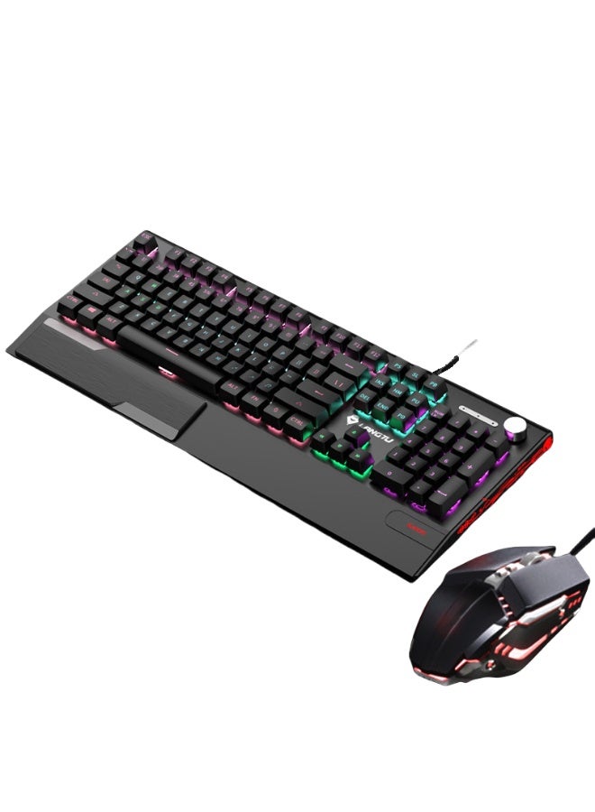 EBMINI New Wired Keyboard And Mouse Office Esports Set